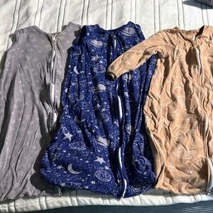 Set of Three Baby Sleep Sacks